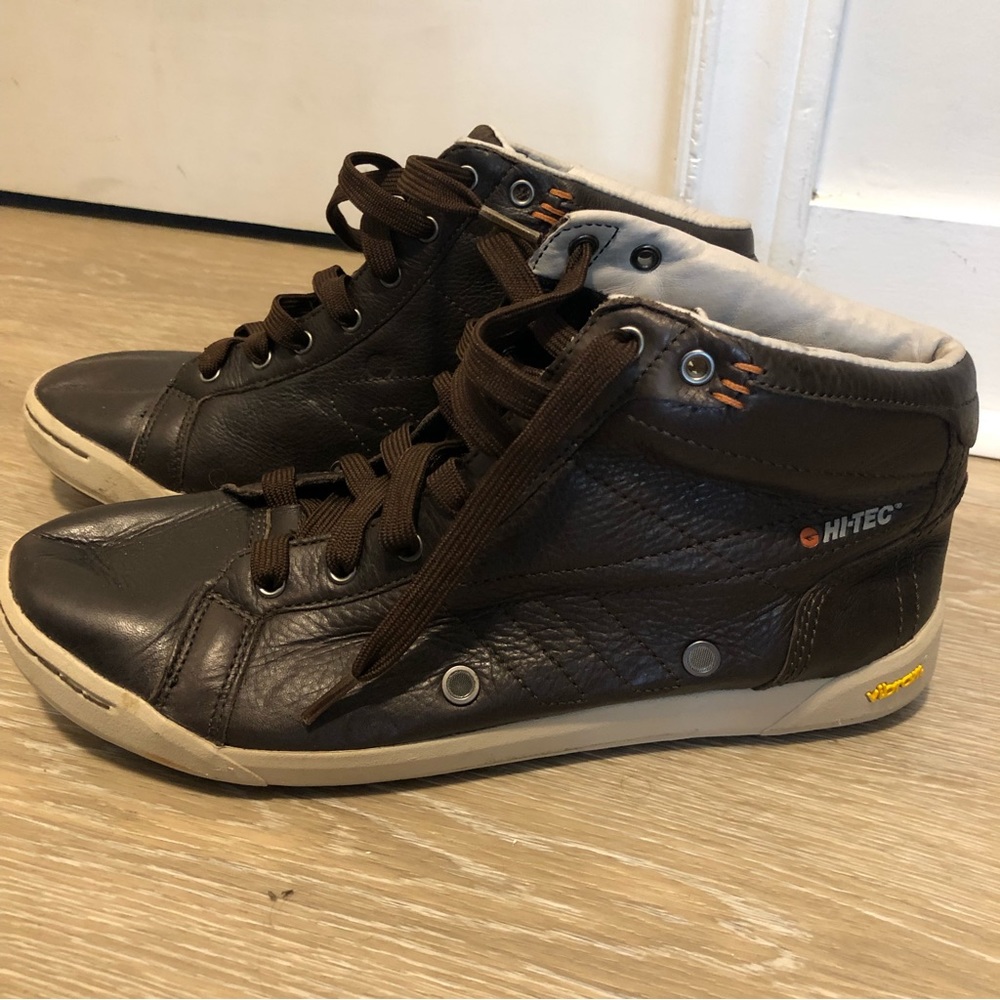 Hi tec mens ortholite leather sneakers size 9.5
